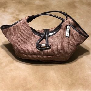 Brown Woven Bag or Tote